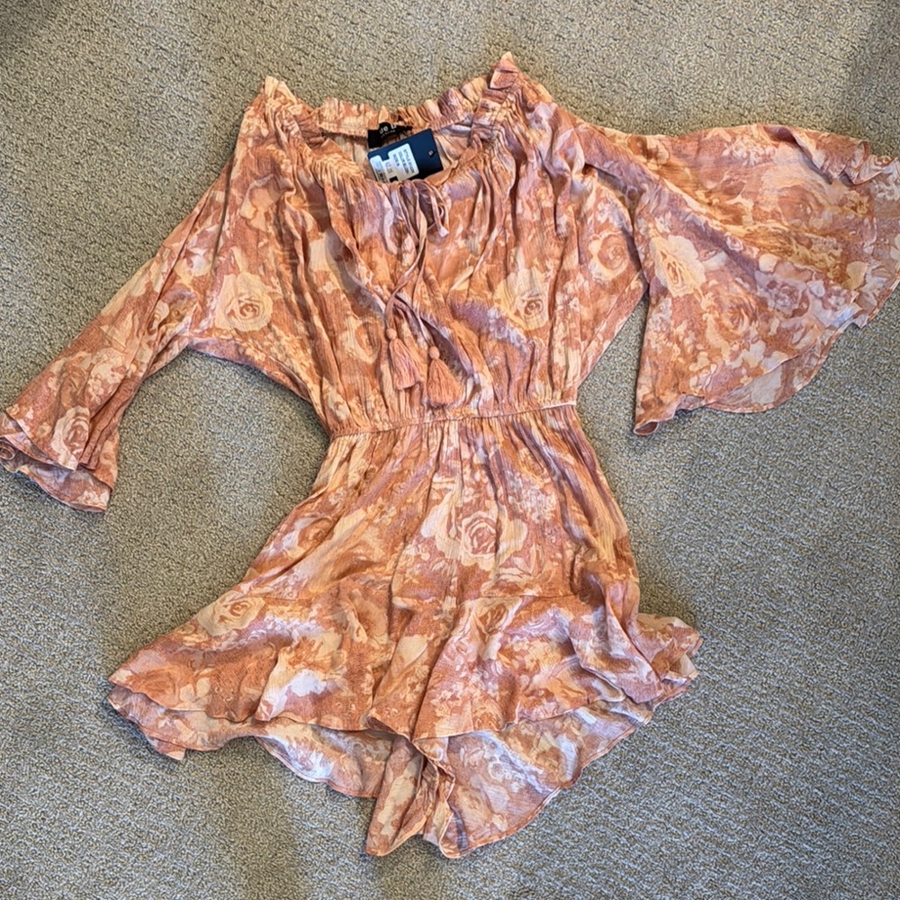 Floral Peach Jumpsuit